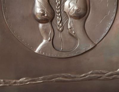 Salvador Dal DALI Bronze bas relief Fe condite 