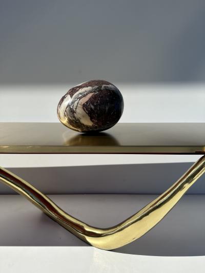 Salvador Dal LEDA Arm and Foot Brass Coffee Table