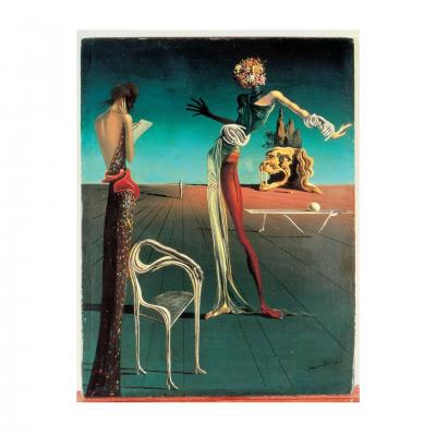 Salvador Dal Salvador Dal Leda Sculptural Chair from Femme t te de roses Painting