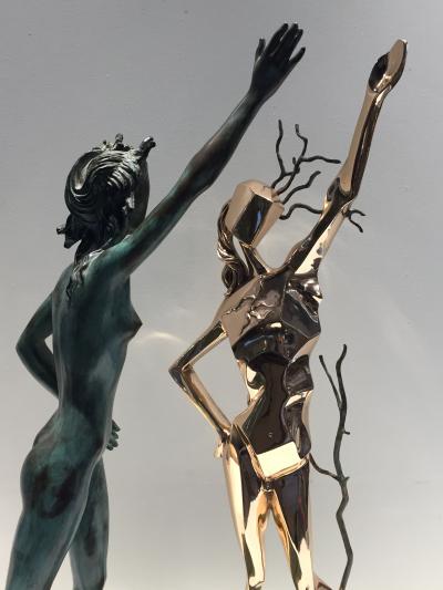 Salvador Dal Salvador Dali Homage to Terpsichore Bronzes Pair