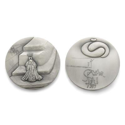 Salvador Dal The Ten Commandments silver medal set by Salvador Dal 