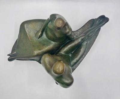 Salvador Soto Tovar Pareja Bronze Sculpture Signed Dated 1965 Mexican Art