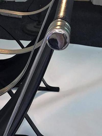 Salvatore Bevelacqua Art Deco Pair of Sling Chairs designed by Salvatore Bevelacqua