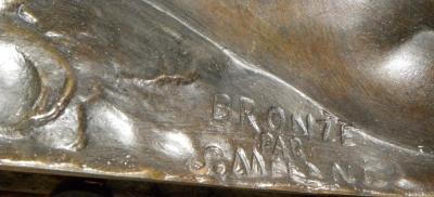 Salvatore Melani Bronze Art Deco Nude Sculpture by S Melani