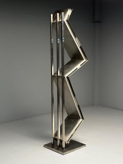 Salvatore Messina Italian Mid Century Modern Abstract Sculpture Steel 1970s