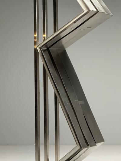 Salvatore Messina Italian Mid Century Modern Abstract Sculpture Steel 1970s