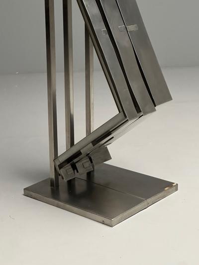 Salvatore Messina Italian Mid Century Modern Abstract Sculpture Steel 1970s
