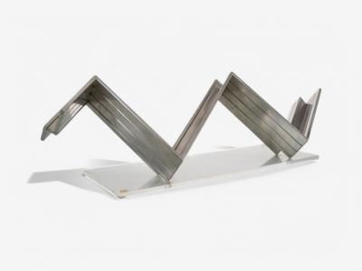Salvatore Messina Italian Mid Century Modern Steel Abstract Sculpture 1970s
