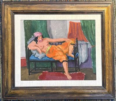 Salvatore Pinto Lounging Nude in Marrakesh by Salvatore Pinto American 1905 1966 