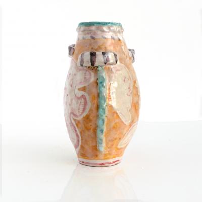 Salvatore Procida SALVATORE PROCIDA CERAMIC VASE WITH FACES FOR VIETRI ITALY MID CENTURY MODERN