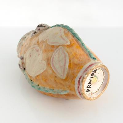 Salvatore Procida SALVATORE PROCIDA CERAMIC VASE WITH FACES FOR VIETRI ITALY MID CENTURY MODERN