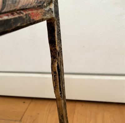 Salvino Marsura Pair of Wrought Iron Chairs by Marsura