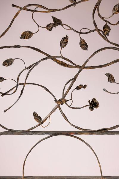 Salvino Marsura Salvino Marsura wrought iron double bed Italy 1960s