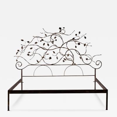 Salvino Marsura Salvino Marsura wrought iron double bed Italy 1960s