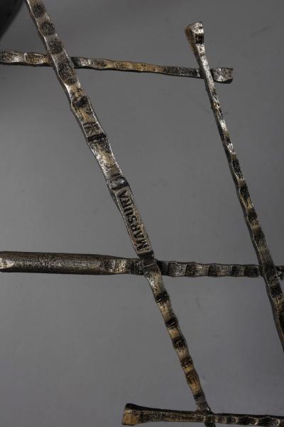 Salvino Marsura Unique Brutalist Sculptural Coat Hanger in Wrought Iron