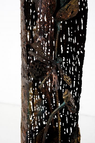 Salvino Marsura Wrought Iron Lighting Sculpture Floor Lamp by Salvino Marsura