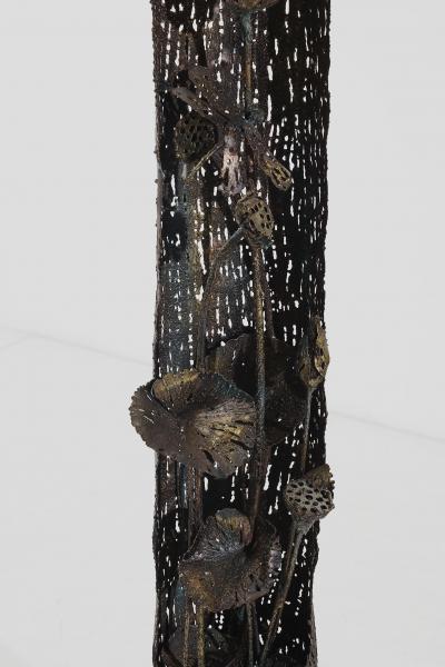 Salvino Marsura Wrought Iron Lighting Sculpture Floor Lamp by Salvino Marsura