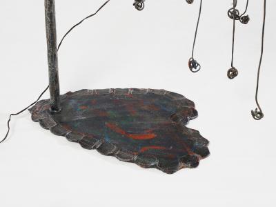 Salvino Marsura Wrought Iron Sculptural Floor Lamp