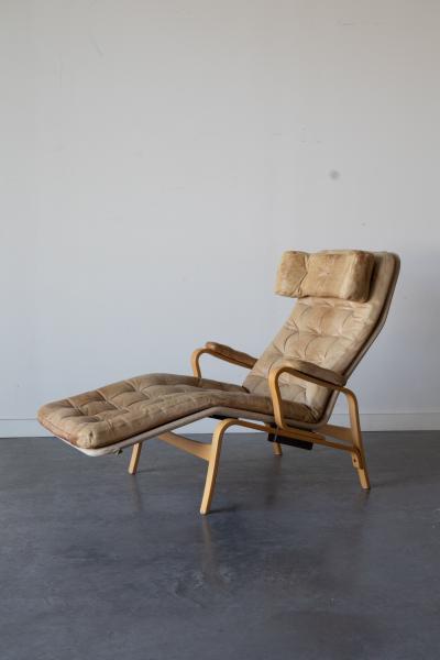 Sam Larsson Fenix Leather Chaise by Sam Larsson for Dux