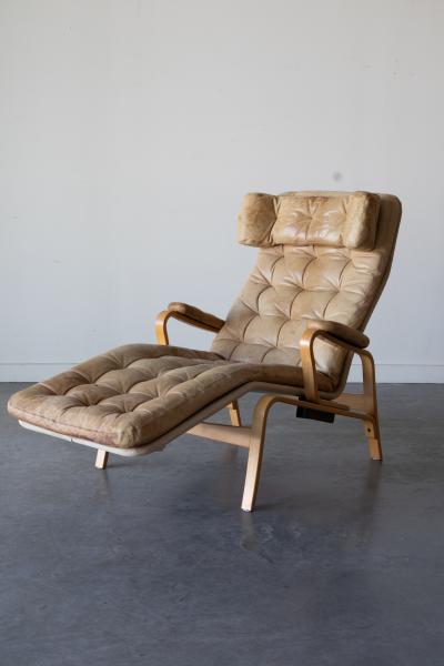 Sam Larsson Fenix Leather Chaise by Sam Larsson for Dux