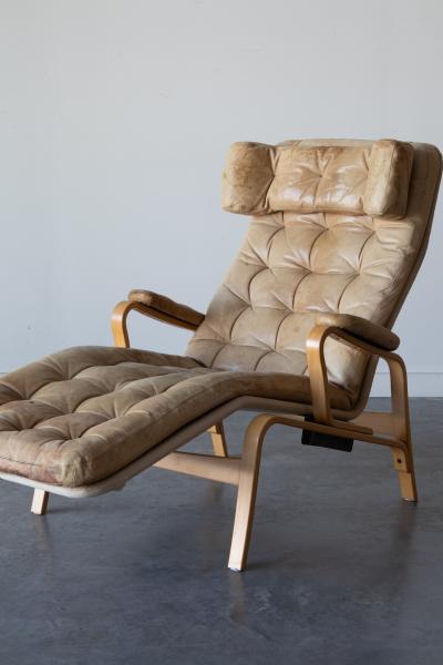 Sam Larsson Fenix Leather Chaise by Sam Larsson for Dux