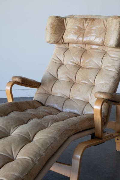 Sam Larsson Fenix Leather Chaise by Sam Larsson for Dux