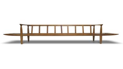 Sam Maloof 1960s California Studio Walnut Sofa Bench