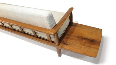Sam Maloof 1960s California Studio Walnut Sofa Bench