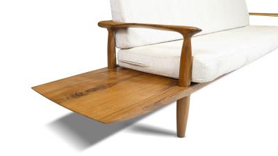 Sam Maloof 1960s California Studio Walnut Sofa Bench