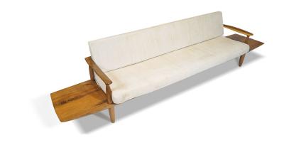 Sam Maloof 1960s California Studio Walnut Sofa Bench