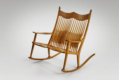Sam Maloof Double Rocking Chair by Sam Maloof