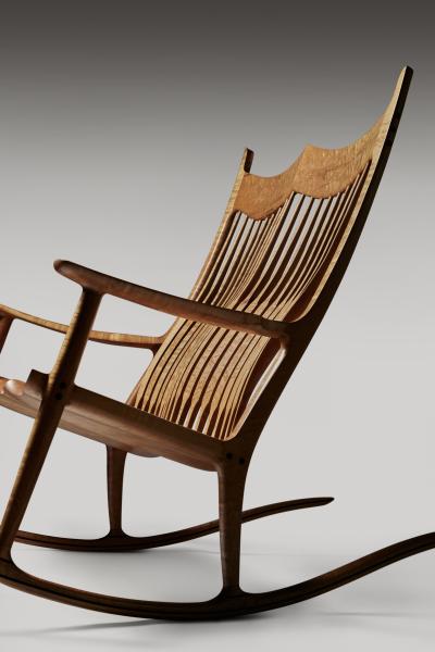 Sam Maloof Double Rocking Chair by Sam Maloof