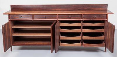 Sam Maloof Early California Walnut Buffet by Sam Maloof 1961