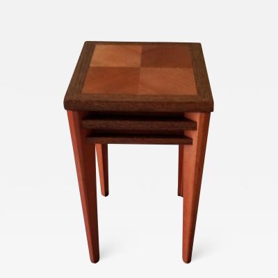 Sam Maloof Sam Maloof Petite Side End Table Stand Solid Wood Marquetry Studio Piece 1989