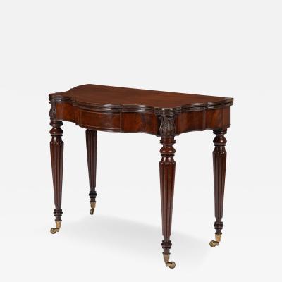 Samuel Field MacIntire Samuel Field MacIntire attributed mahogany flip top game table 1810 15 