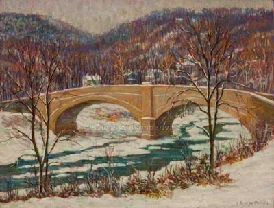 Samuel George Phillips Tohickon Creek Winter 