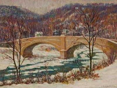 Samuel George Phillips Tohickon Creek Winter 