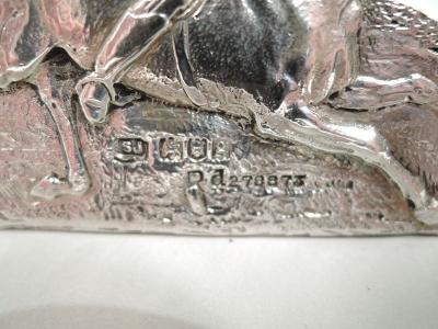 Samuel Jacob Set of 6 English Victorian Sterling Silver Horse Place Card Holders