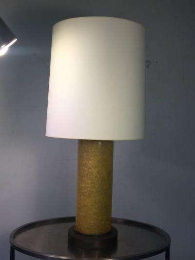 Samuel Marx RARE 1940S MODERNIST FRACTURED RESIN LAMPS