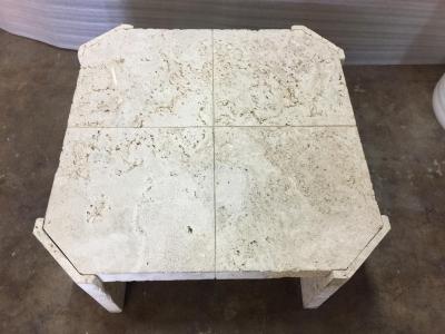 Samuel Marx Superb Samuel Marx Style Natural Coquina Coral Stone Coffee Table