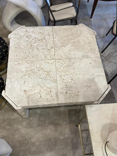Samuel Marx Superb Samuel Marx Style Natural Coquina Coral Stone Coffee Table