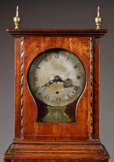 Samuel Mulliken A GRAFTON STYLE INLAID DWARF CASE CLOCK