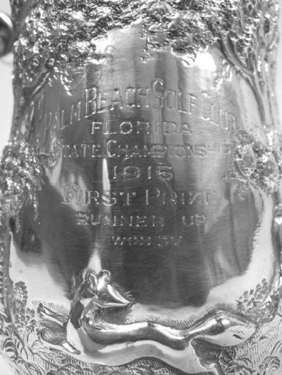 Samuel Welles English Georgian Sterling Silver Mug with Victorian Rural Scene 1759