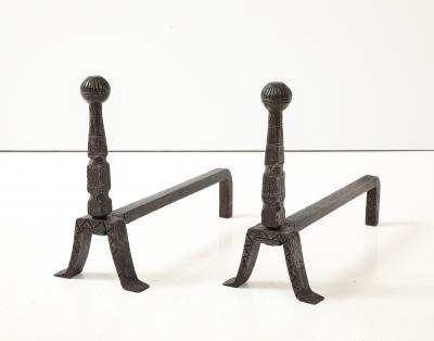 Samuel Yellin Early Andirons