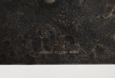 Samuel Yellin Engraved Steel Candlestick