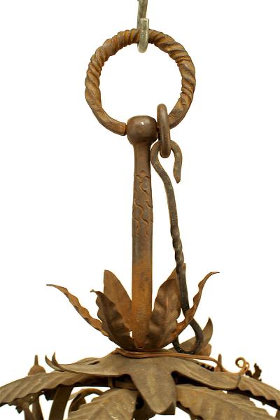 Samuel Yellin Italian Renaissance Wrought Iron Hanging Lantern