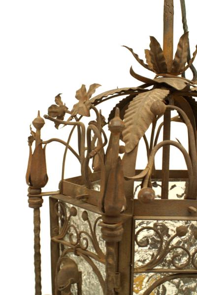 Samuel Yellin Italian Renaissance Wrought Iron Hanging Lantern