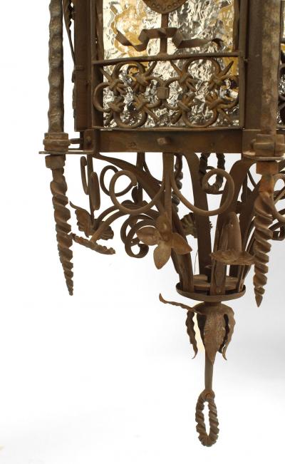 Samuel Yellin Italian Renaissance Wrought Iron Hanging Lantern