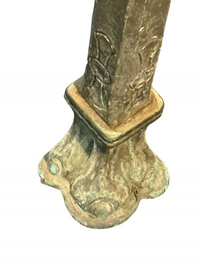 Samuel Yellin SUPERB BRONZE IRON BANK TABLE BY SAMUEL YELLIN FOR NYC FEDERAL RESERVE BANK