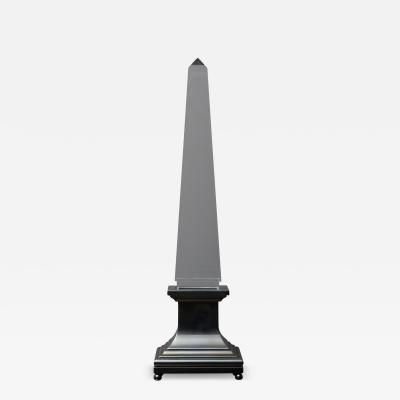 Sandro Petti Lucite and Brass Obelisk Table Lamp by Sandro Petti for Maison Jansen
